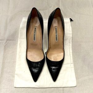 Manolo Blahnik Black 4” heels